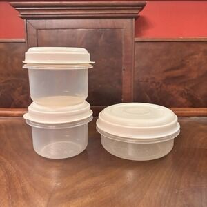 Vintage Rubbermaid Servin Saver Containers Set of 3 10oz 14oz Food Storage